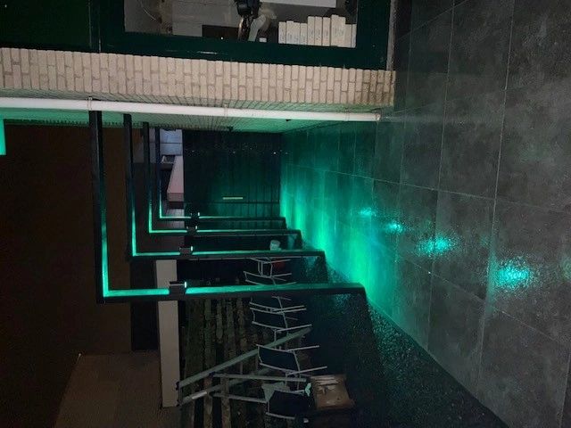 Zwarte up down wandlamp voor buiten met Zigbee GU10 spots - Rond